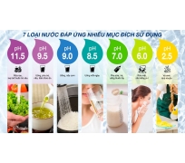 Máy lọc nước điện giải ion kiềm Kangen LeveLuk SD501 7 tấm điện cực
