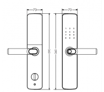 Khoá cửa điện tử Kassler KL 600 PG Titan App wifi