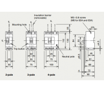 MCCB Mitsubishi NF32-SV 3P 20A 5kA việt trung Đức