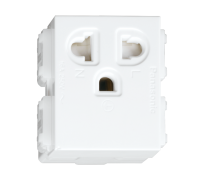 Ổ cắm đơn 3 chấu có màn che – Wide series