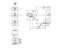 Aptomat MCB 1P 50A 63A 10kA Panasonic