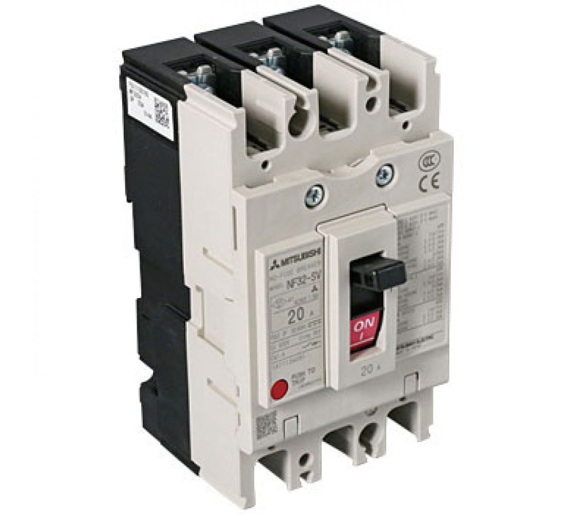 MCCB Mitsubishi NF32-SV 3P 20A 5kA việt trung Đức