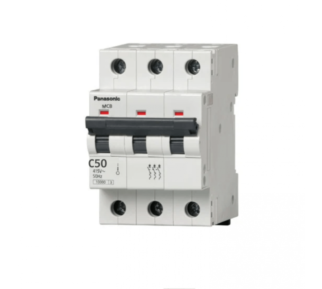 Aptomat MCB 3P 50A, 63A 10kA Panasonic
