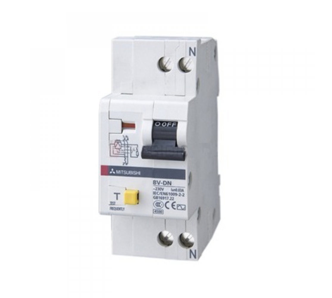 CB chống giật Mitsubishi BV-DN 1PN 10A 30mA 4.5kA Việt Trung Đức