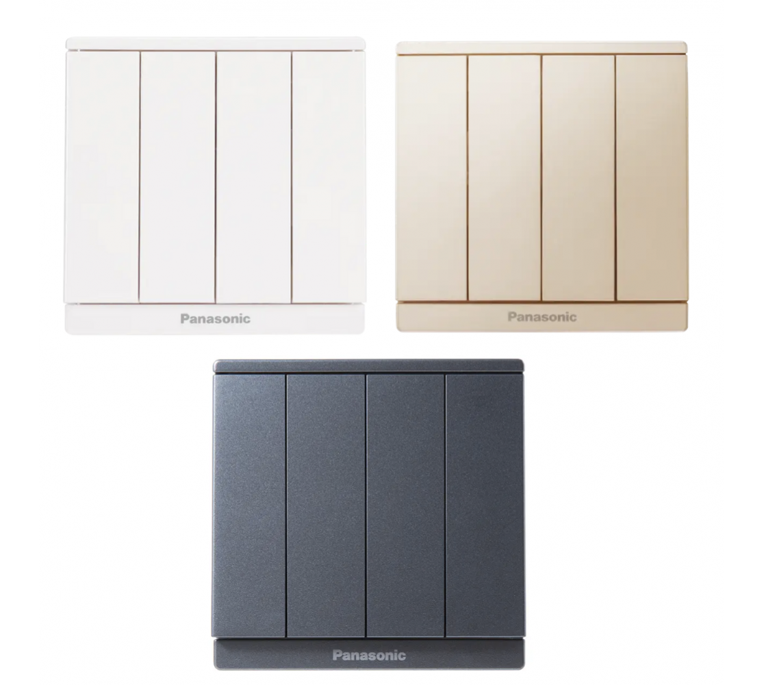 Bộ 4 Công Tắc 2 Chiều Moderva Panasonic WMF508-VN Việt Trung Đức