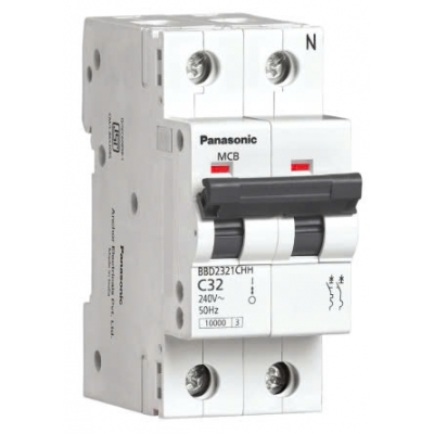 Aptomat MCB 2P 50A, 63A 10kA Panasonic