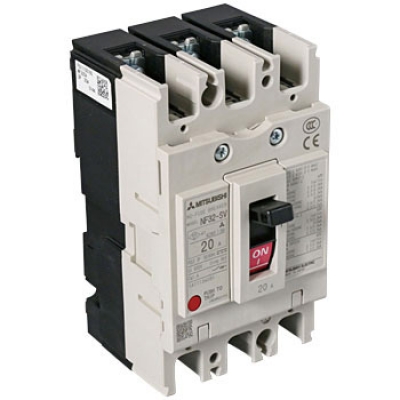 MCCB Mitsubishi NF32-SV 3P 20A 5kA việt trung Đức