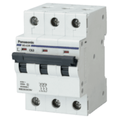 Aptomat MCB 3P 25A, 32A, 40A 6kA Panasonic