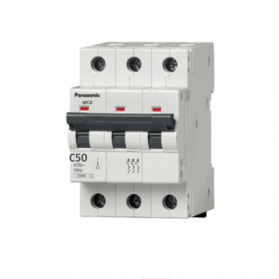 Aptomat MCB 3P 50A, 63A 10kA Panasonic