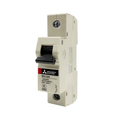 MCB Mitsubishi BH-D6 1P 63A 6kA C N Việt Trung Đức