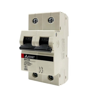 MCB Mitsubishi BH-D6 2P 32A 6kA C N Việt Trung Đức